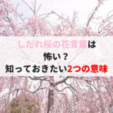 しだれ桜の花言葉